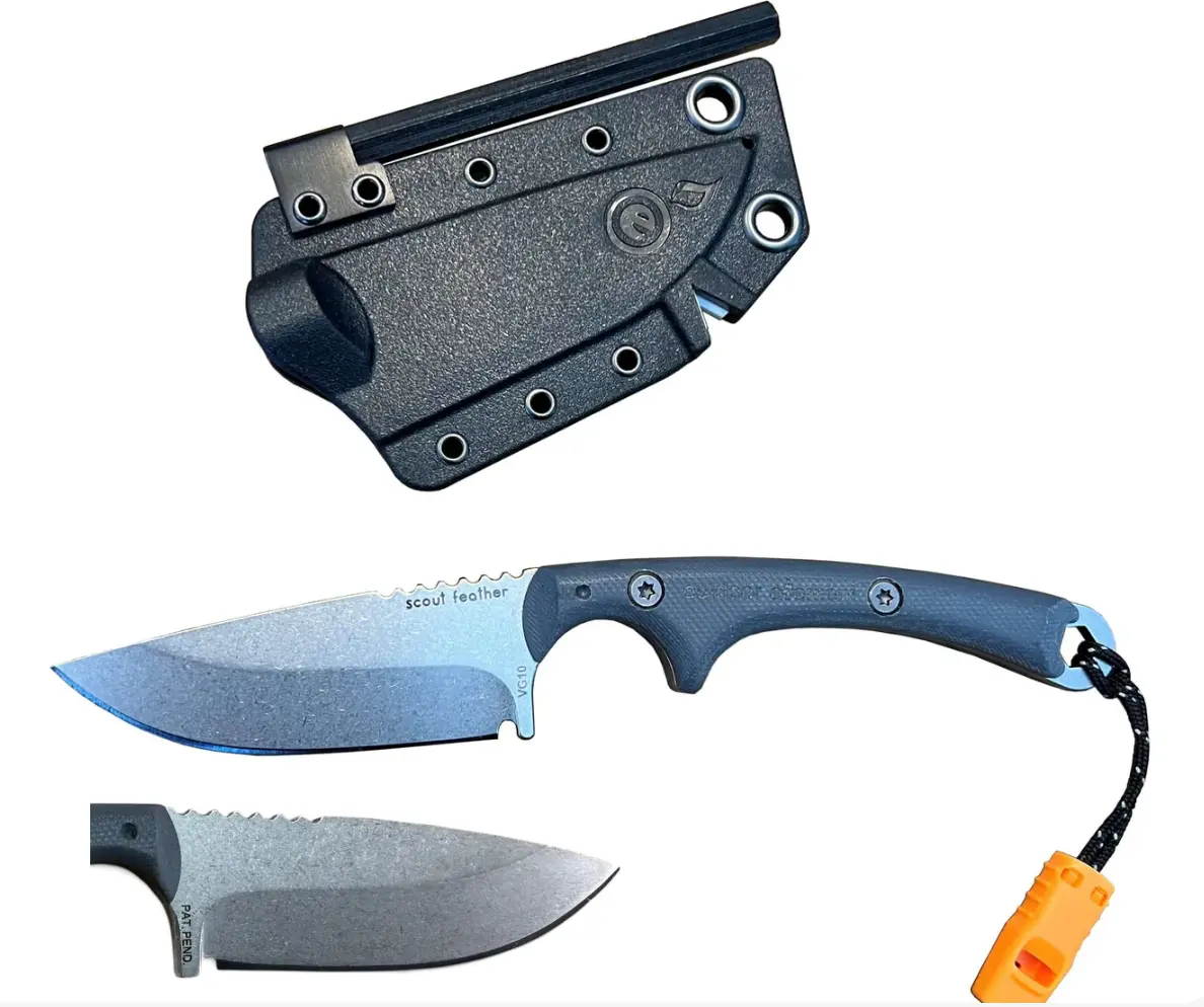 Outdoor Element Scout Feather Survival Knife - Gray 1