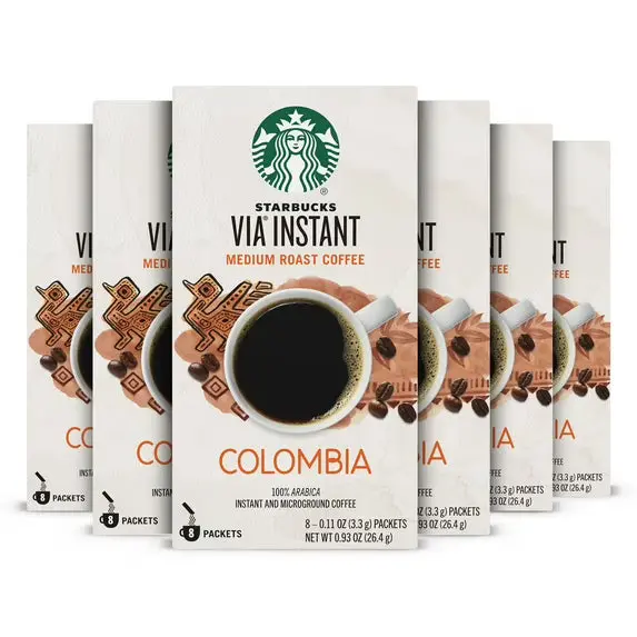 Starbucks Via® Colombia Medium Roast Instant Coffee Packets 1