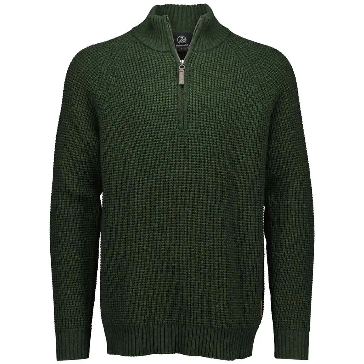 Swanndri Chalky Island Waffle Knit 1/4 Zip 1