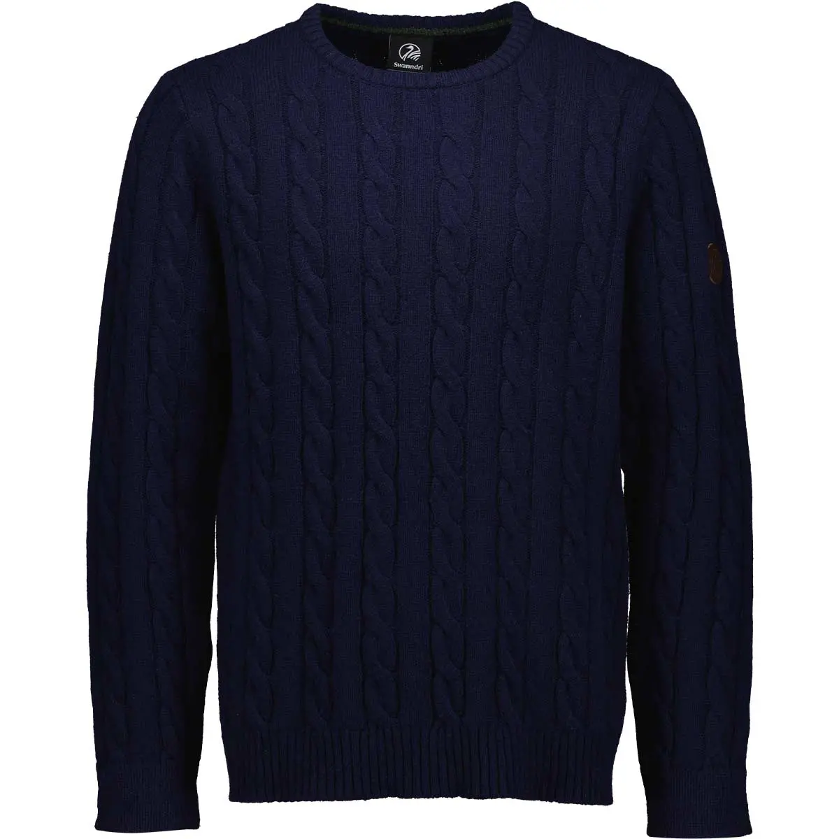 Swanndri Doncaster Men's Cable-Knit Wool Crew Sweater