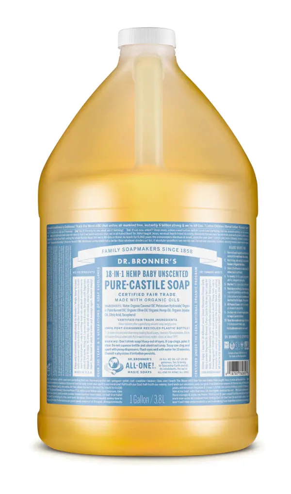 Dr. Bronner's Liquid Soap- Baby Unscented 1