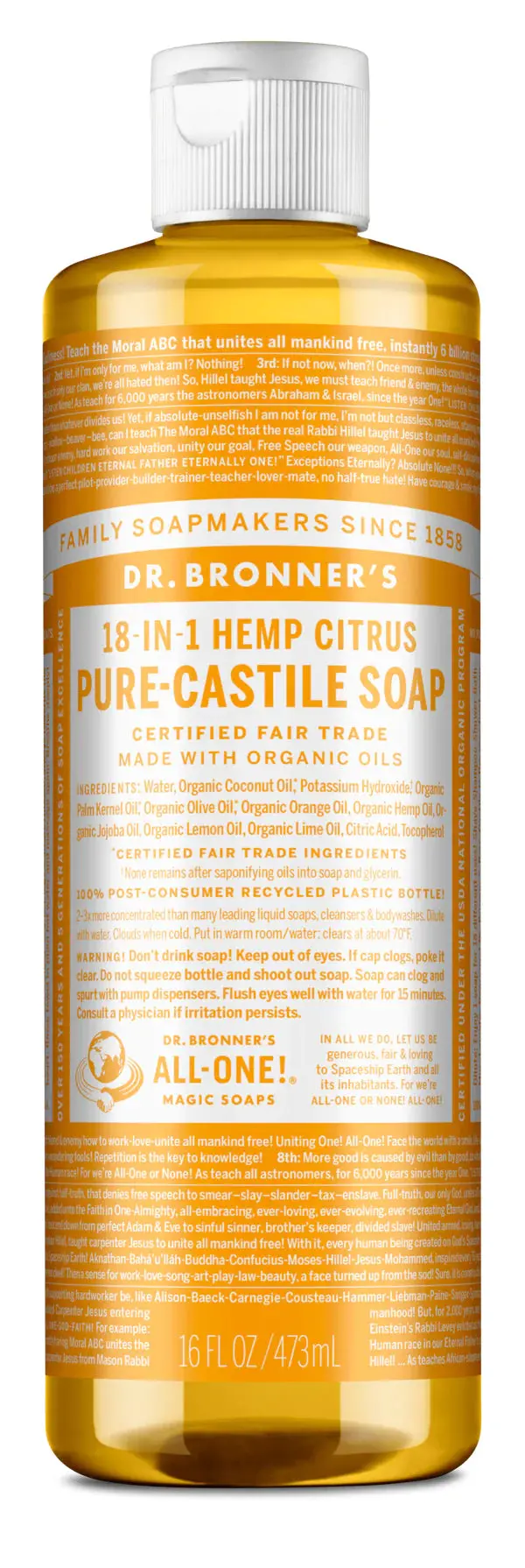 Dr. Bronner's Liquid Soap - Citrus 3