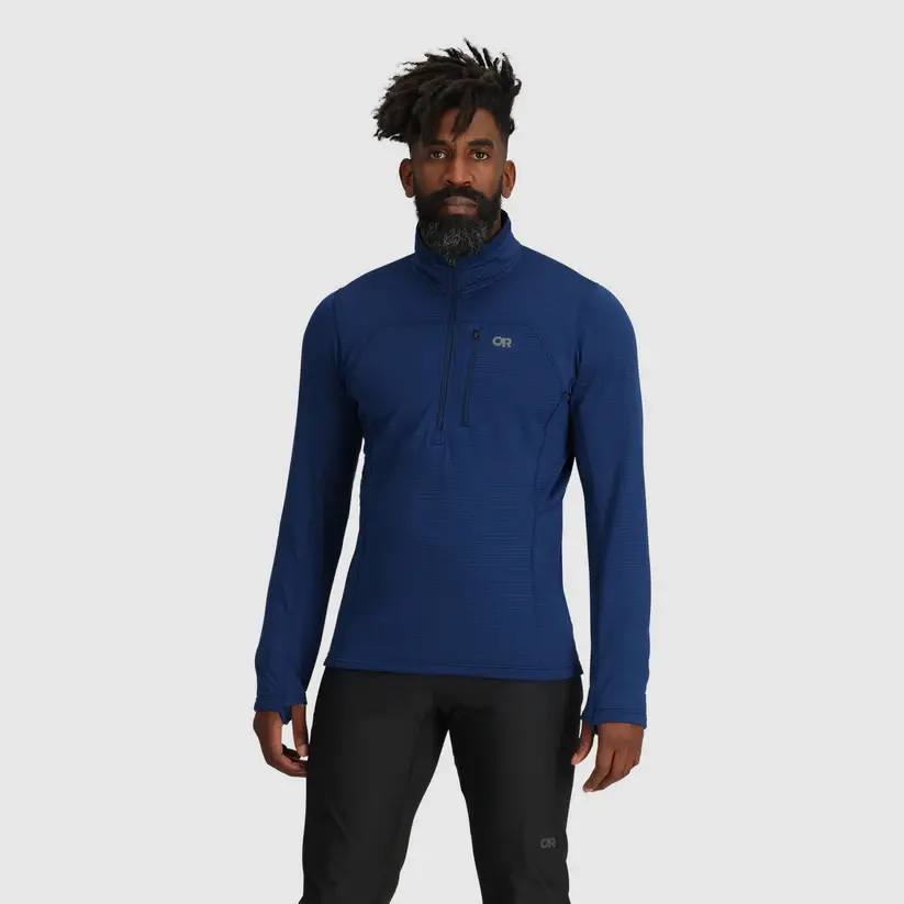 Men’S Vigor Grid Fleece Half Zip – Breathable Activetemp™ Midlayer 1
