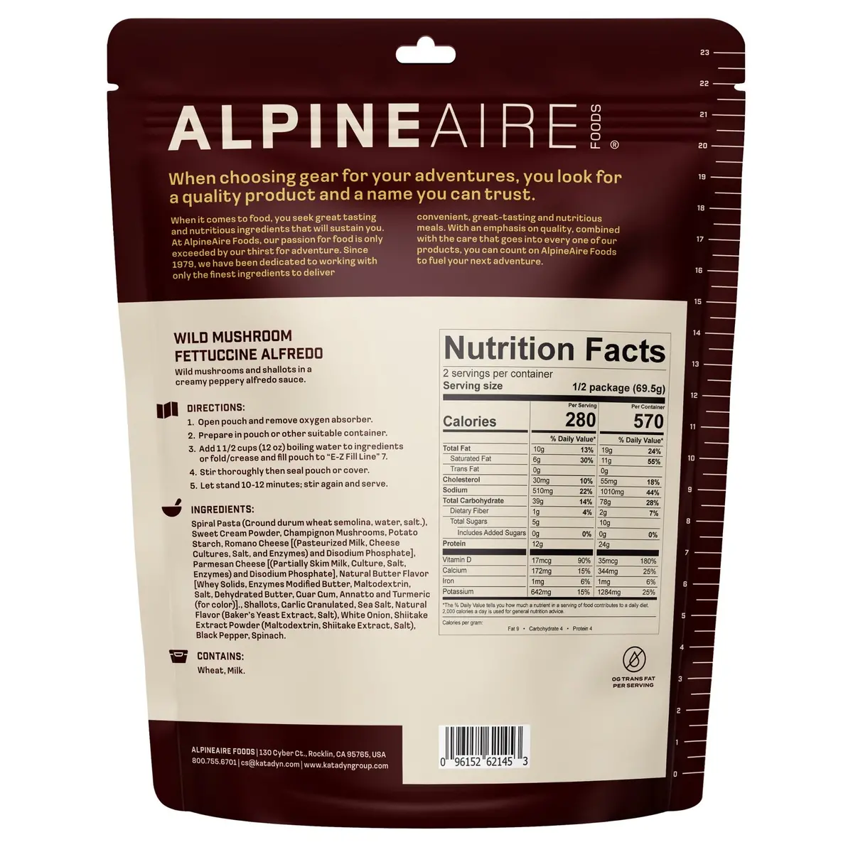 Alpine Aire Wild Mushroom Fettuccine Alfredo 2