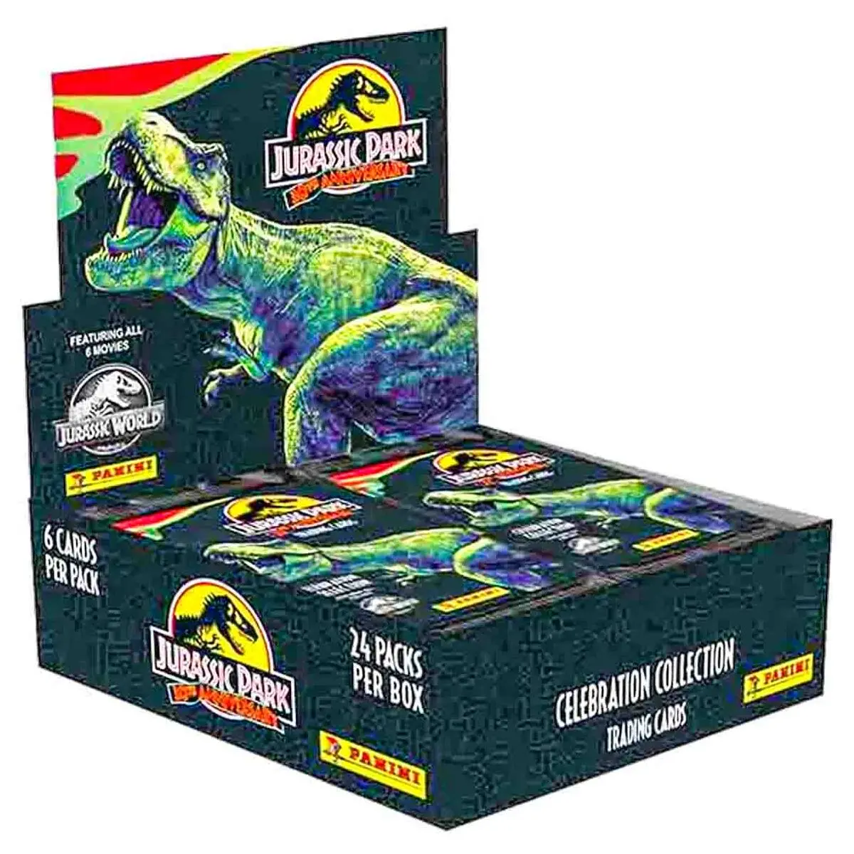 Panini Jurassic Park 30Th Anniversary Trading Cards Celebration Collection 24 Pack Box 1