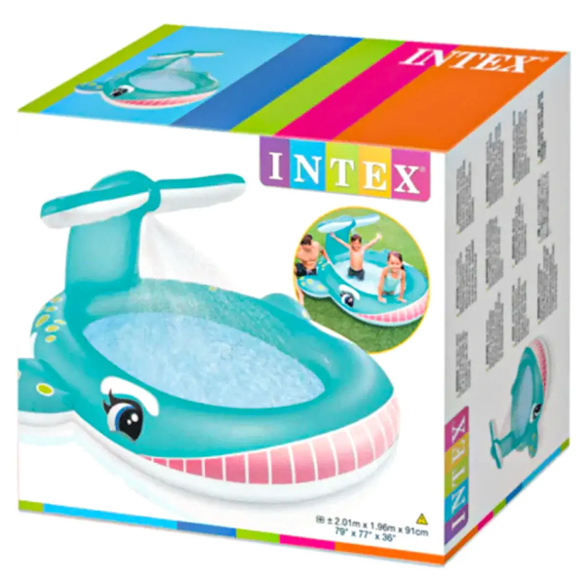 Intex Inflatable Whale Spraying Pool 1