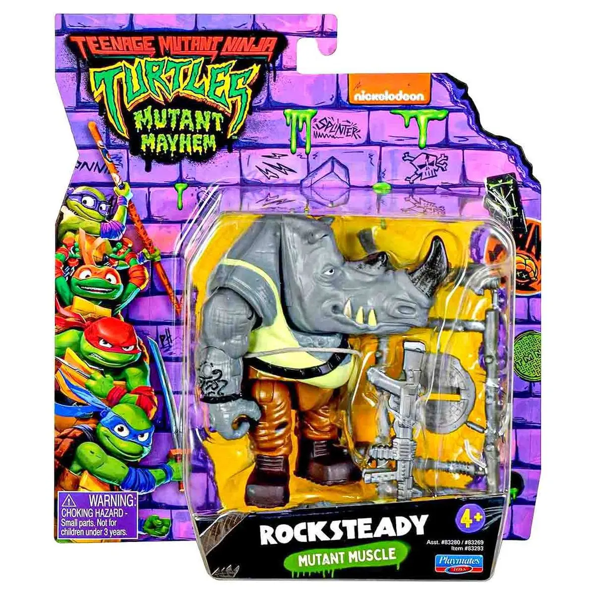 Teenage Mutant Ninja Turtles Mutant Mayhem: Rocksteady Figure 1