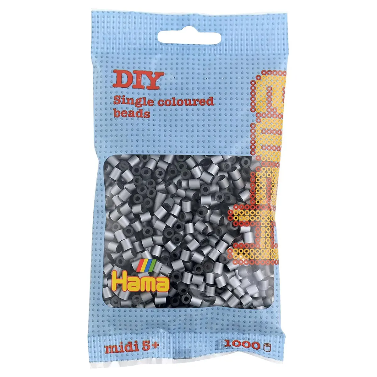 Hama Silver Midi Beads (1000 Pack) 1