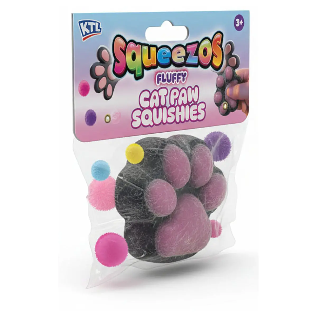 Squishy Fluffy Cats Paw With Bobbles 1