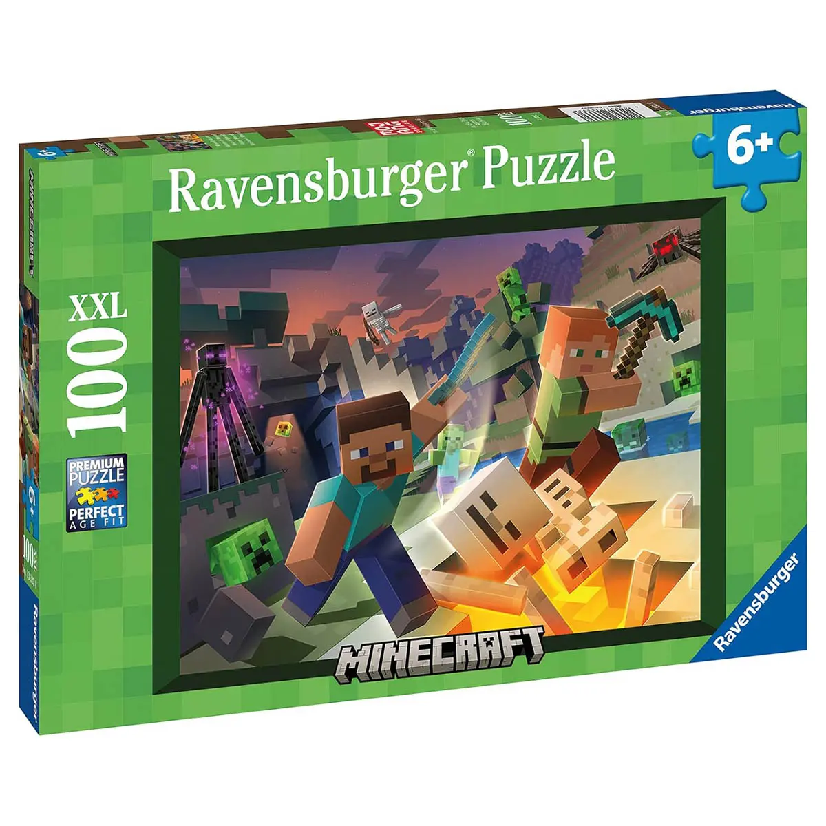 Ravensburger Monster Minecraft 100 Xxl Piece Puzzle 1