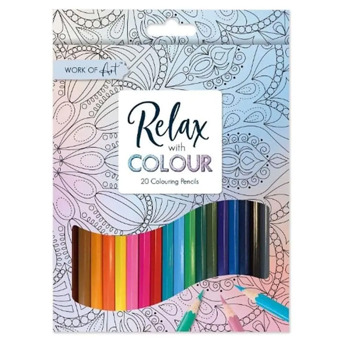 20 Full Size Colour Pencils Colour Therapy 1