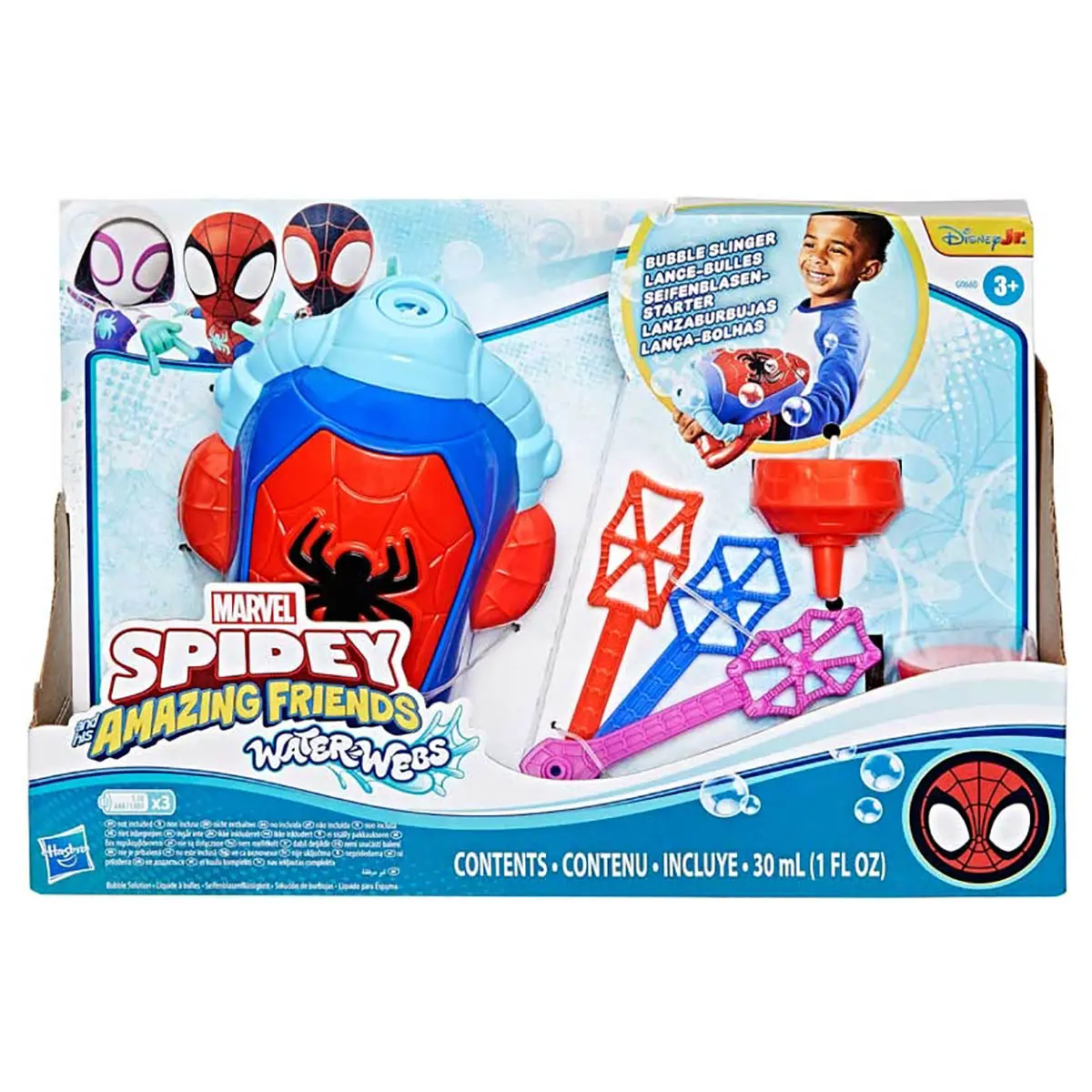 Marvel Spidey And His Amazing Friends Water Webs Bubble Slinger 1