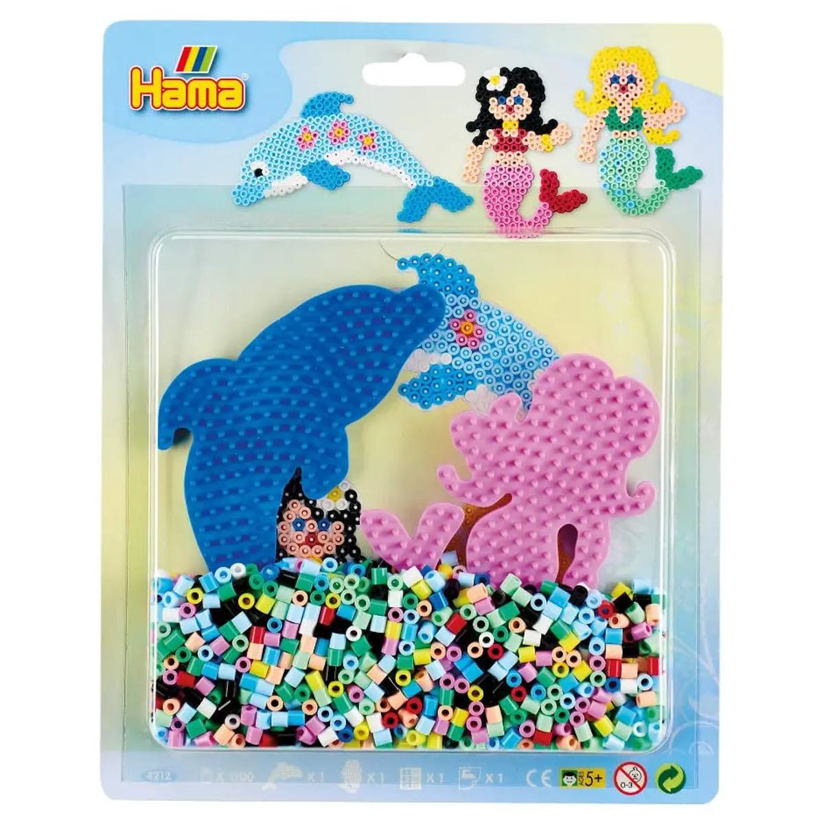 Hama Mermaid & Dolphin Midi Beads Set (1100 Pack) 1