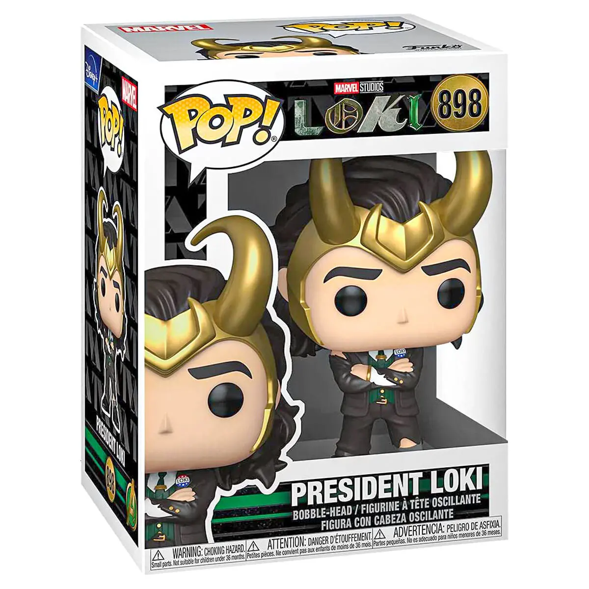 Funko Pop! Marvel Loki President Loki Bobble-Head Figure #898 1