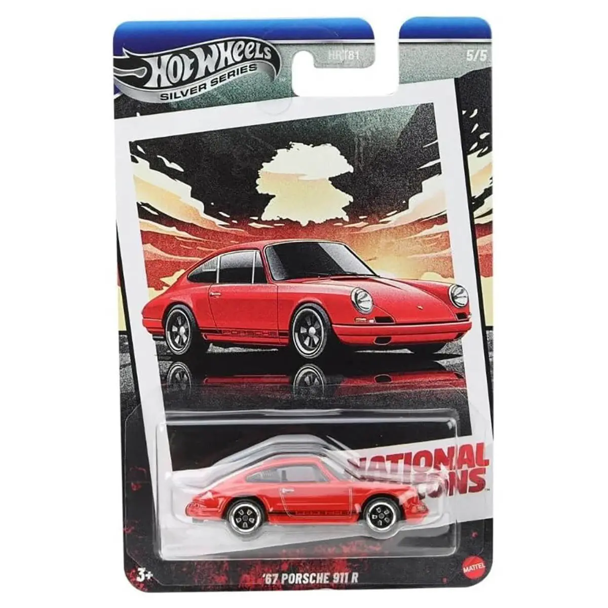 Hot Wheels Silver Series: National Icons: '67 Porsche 911 R Car (5/5) 1