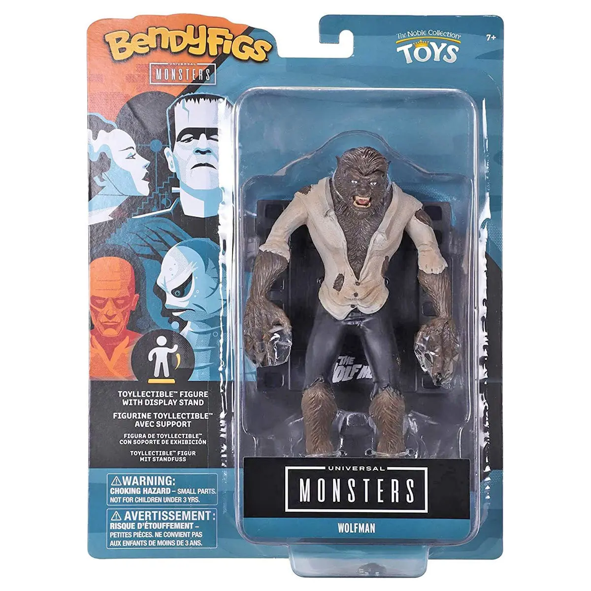 Bendyfigs Universal Monsters: Wolfman 7.5" Figure 1