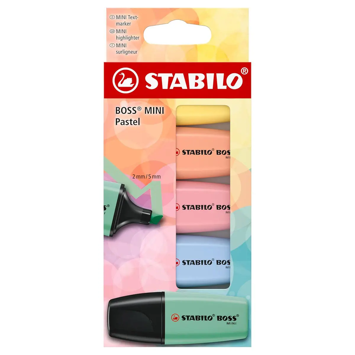 Stabilo Boss Mini Pastel Highlighter (5 Pack) 1