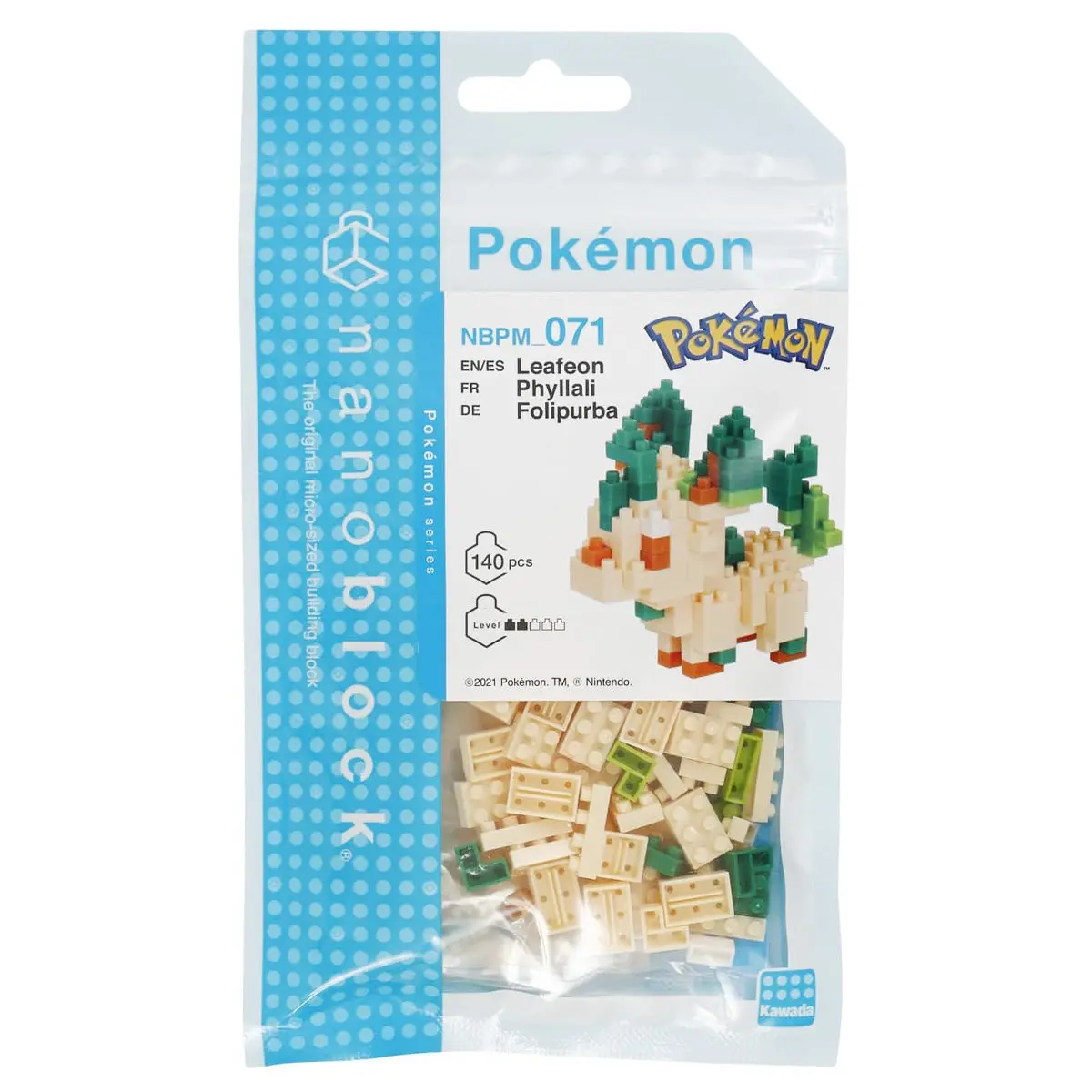 Nanoblock Pokémon: Leafeon Micro-Sized Building Set 1
