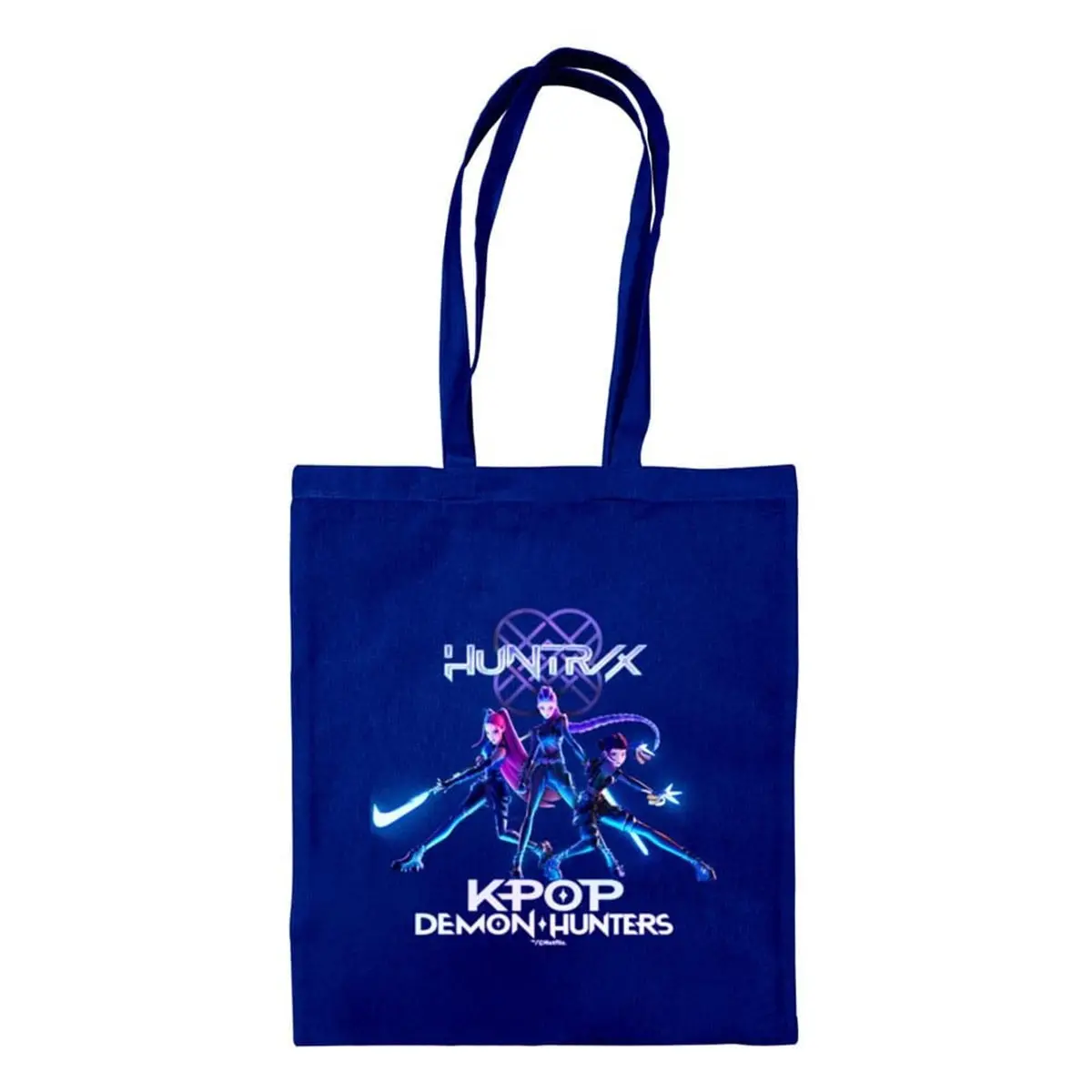 K-Pop Demon Hunters Huntrix Navy Blue Tote Bag 1