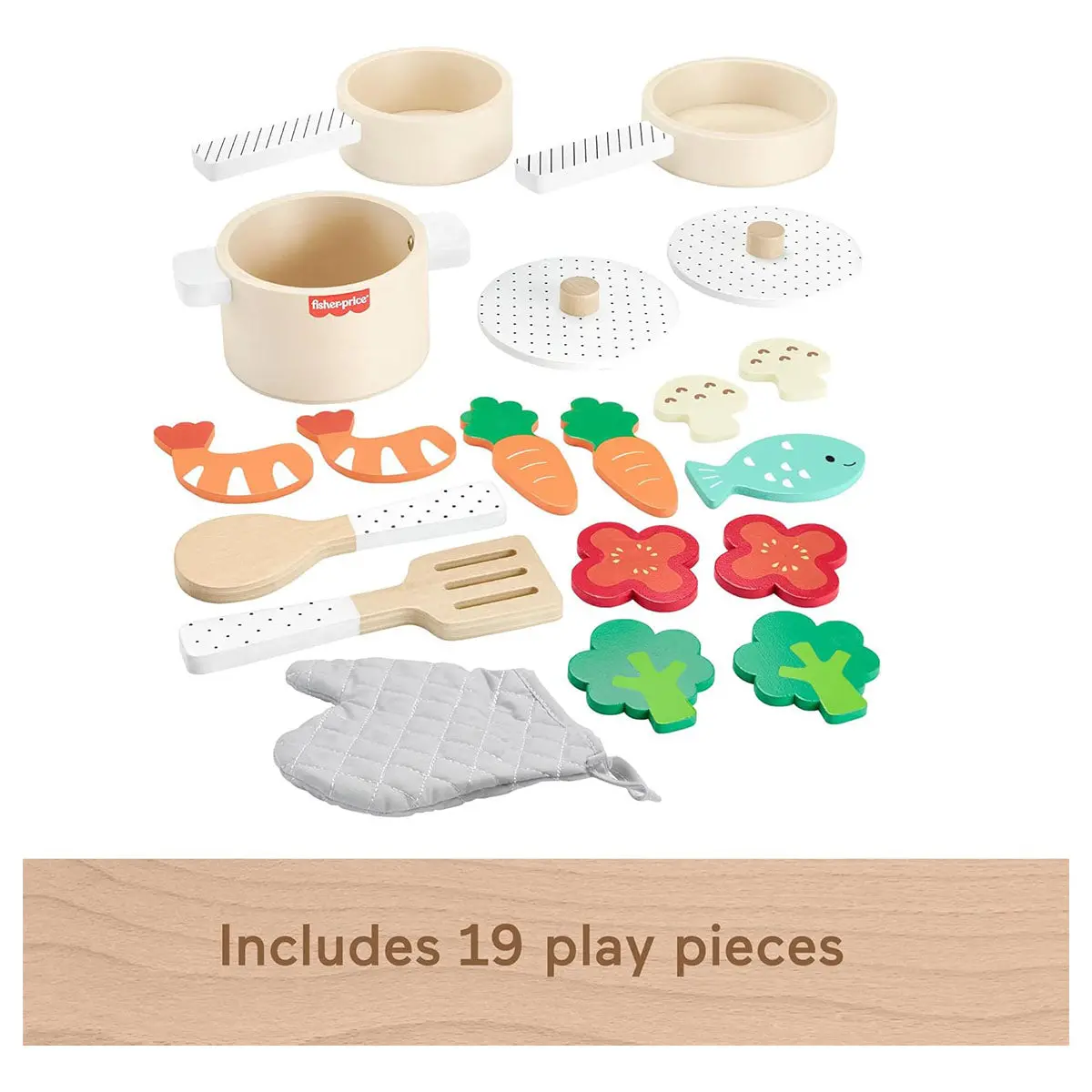 Fisher-Price Wooden Pots & Pans Set 2