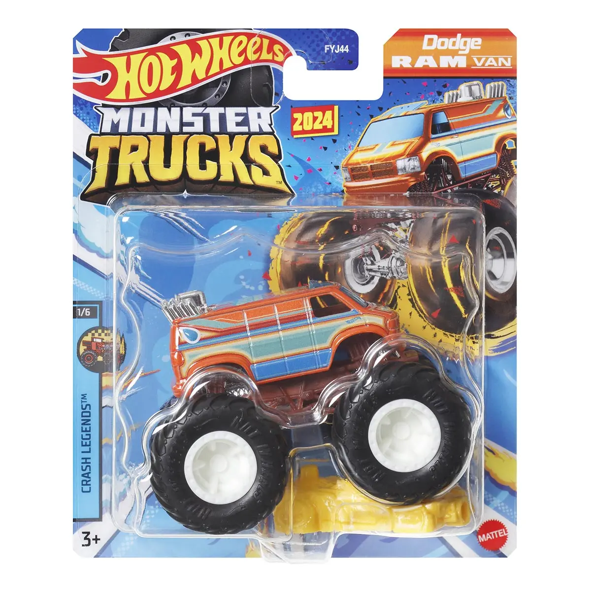 Hot Wheels Monster Trucks 2024 - Crash Legends 1/6 - Dodge Ram Van 1