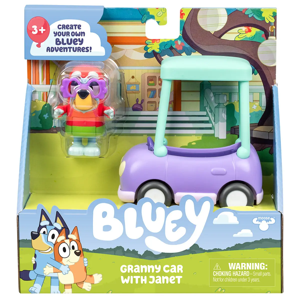 Bluey Granny Car With Janet Playset 1