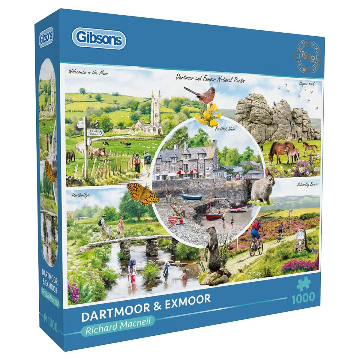 Gibsons Dartmoor & Exmoor 1000 Piece Jigsaw Puzzle 1