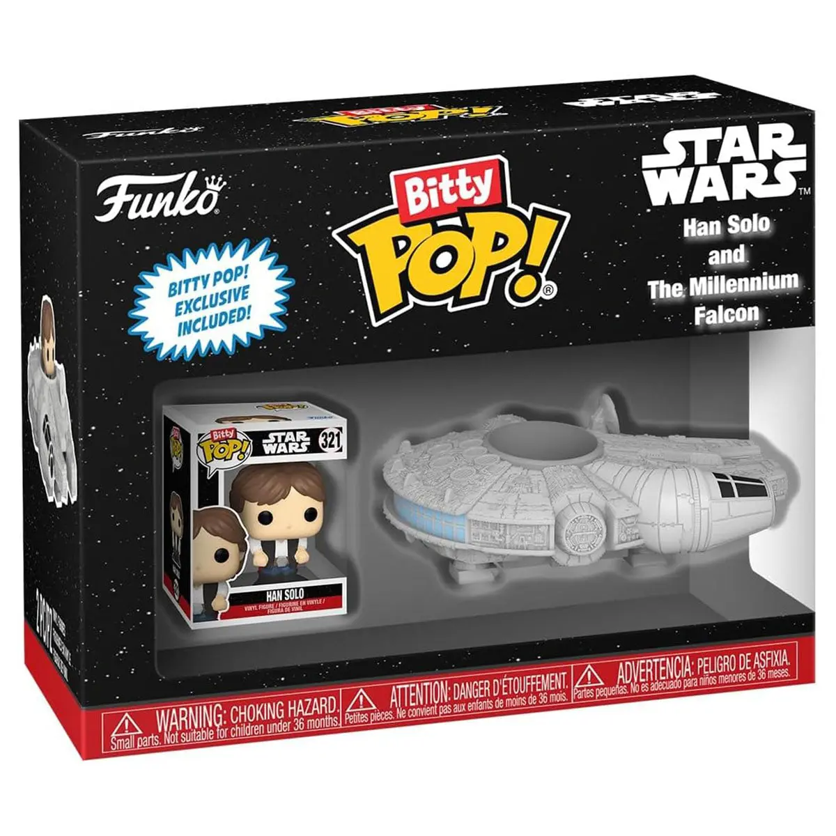 Funko Bitty Pop! Rides: Star Wars: Han Solo And The Millenium Falcon 1