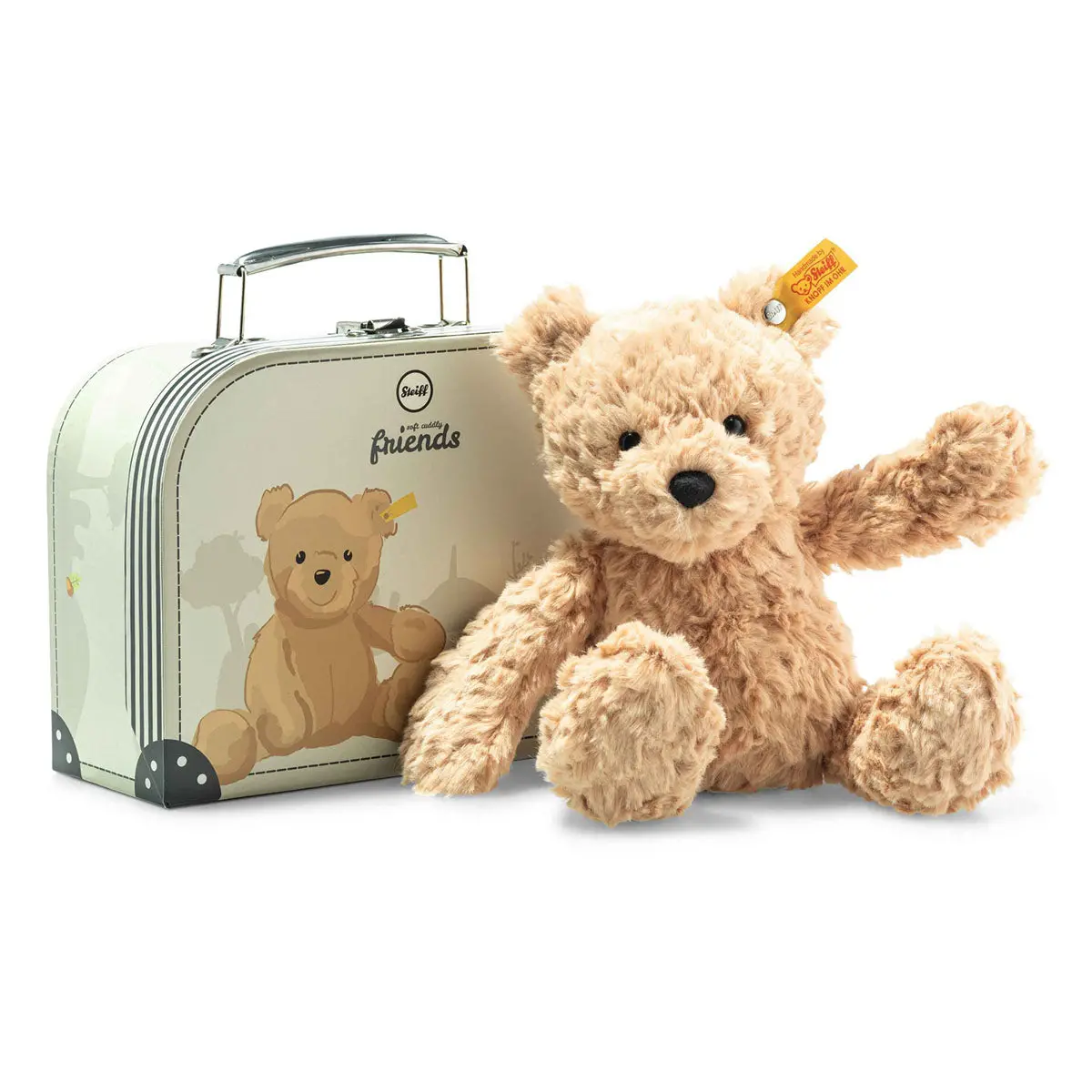 Steiff Jimmy Teddy Bear In Suitcase 25Cm 1