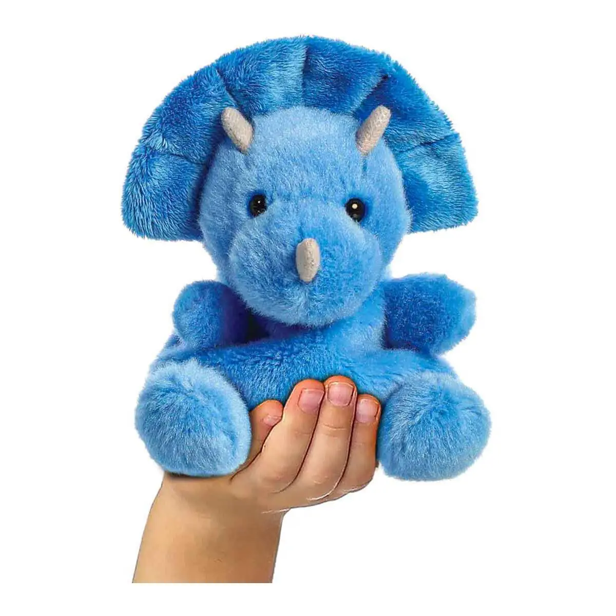 Palm Pals Tank Triceratops 13Cm Soft Toy 2