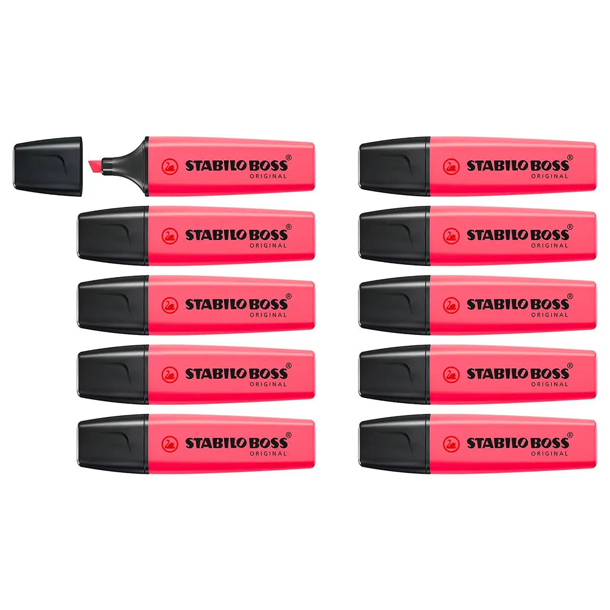 Stabilo Boss Original Pink Highlighter (10 Pack) 1