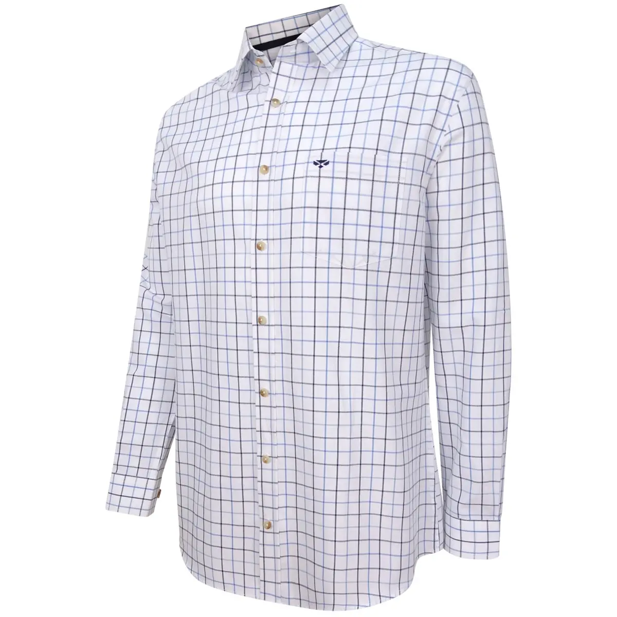 Hoggs Of Fife Viscount Premier Tattersall Shirt 1
