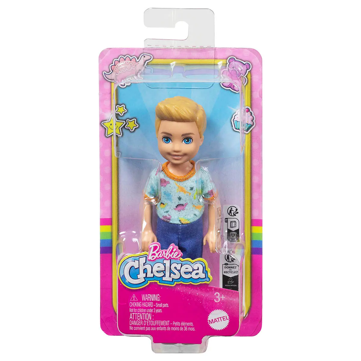 Barbie Chelsea Small 14Cm Doll In One-Piece Dino Print 1