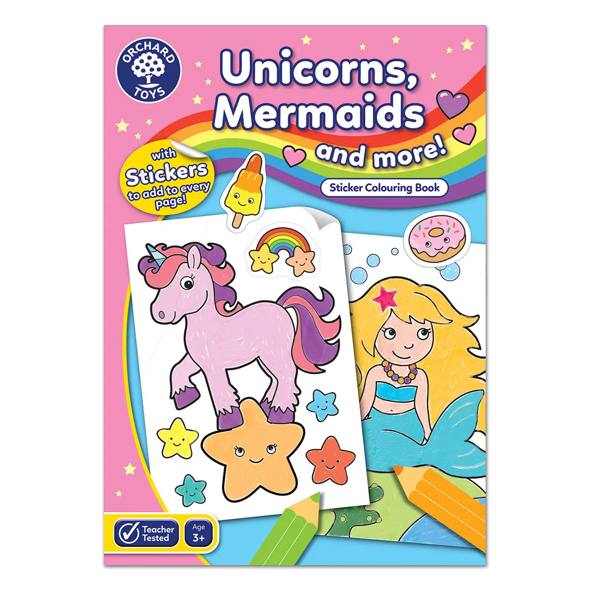 Orchard Toys Unicorns, Mermaids And More! Sticker Colouring Book 1