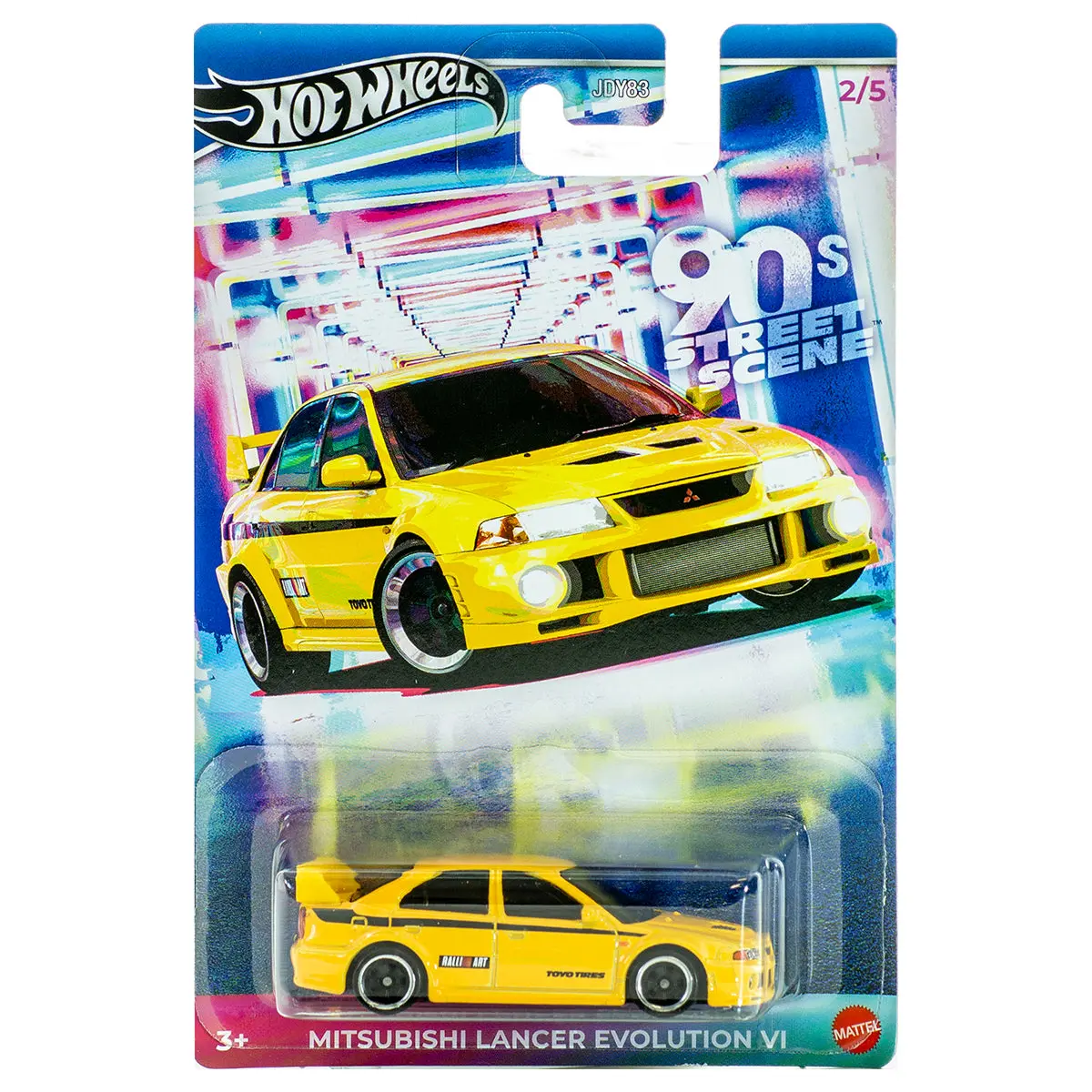 Hot Wheels 90'S Street Scene Mitsubishi Lancer Evolution Vi 1:64 Car (2/5) 1