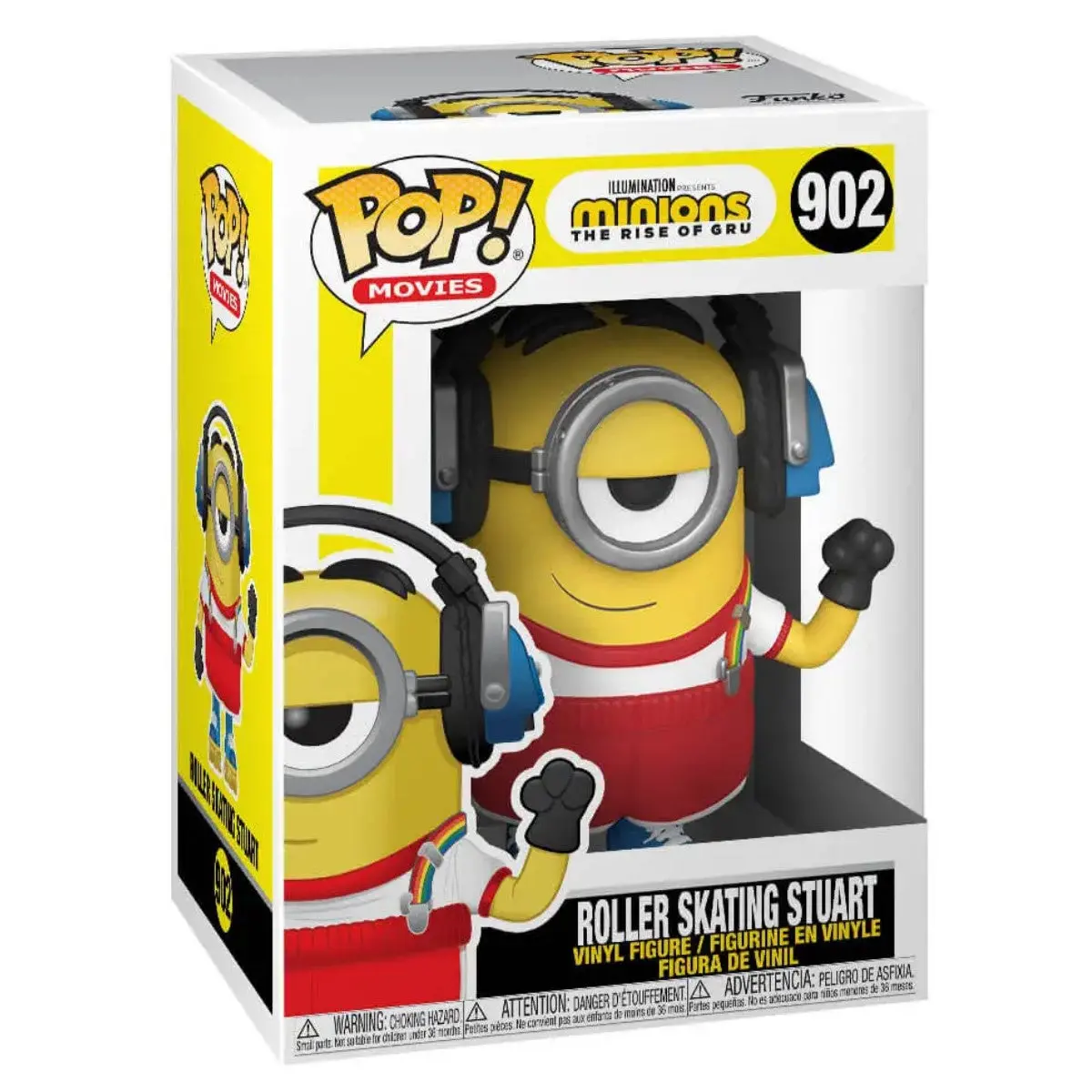 Funko Pop! Movies: Minions The Rise Of Gru Roller Skating Stuart Vinyl Figure #902 1