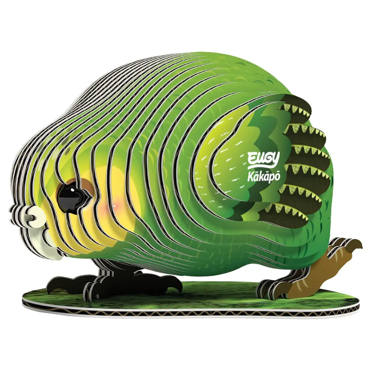 Eugy Kakapo 3D Cardboard Model Kit 1
