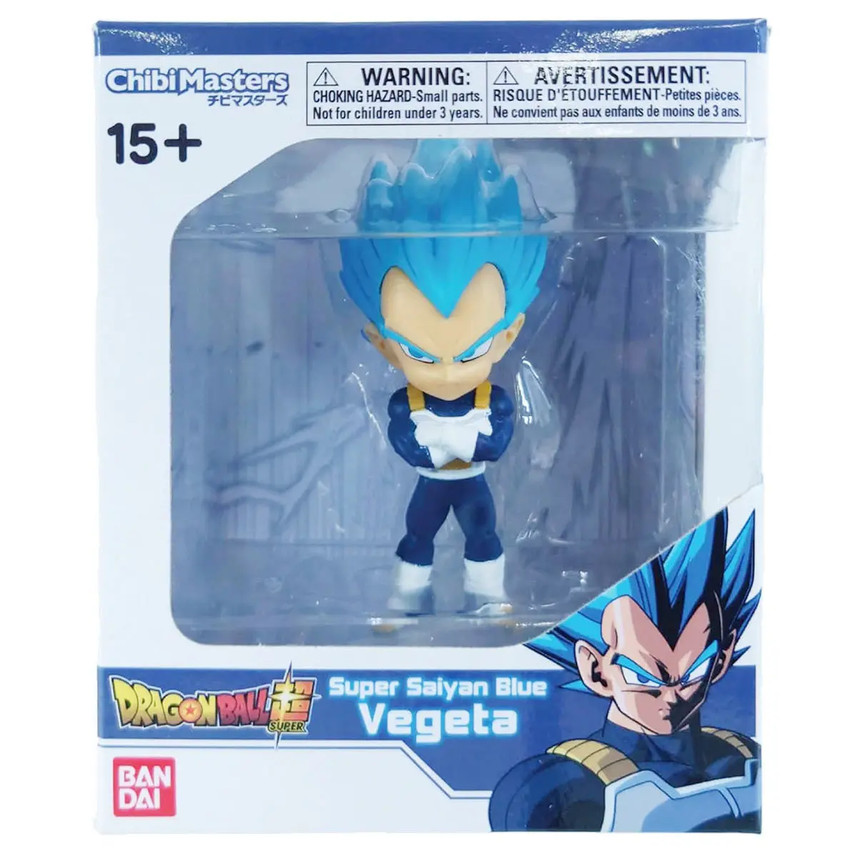 Chibi Masters: Dragon Ball Super Saiyan Blue Vegeta 3" Figure 1