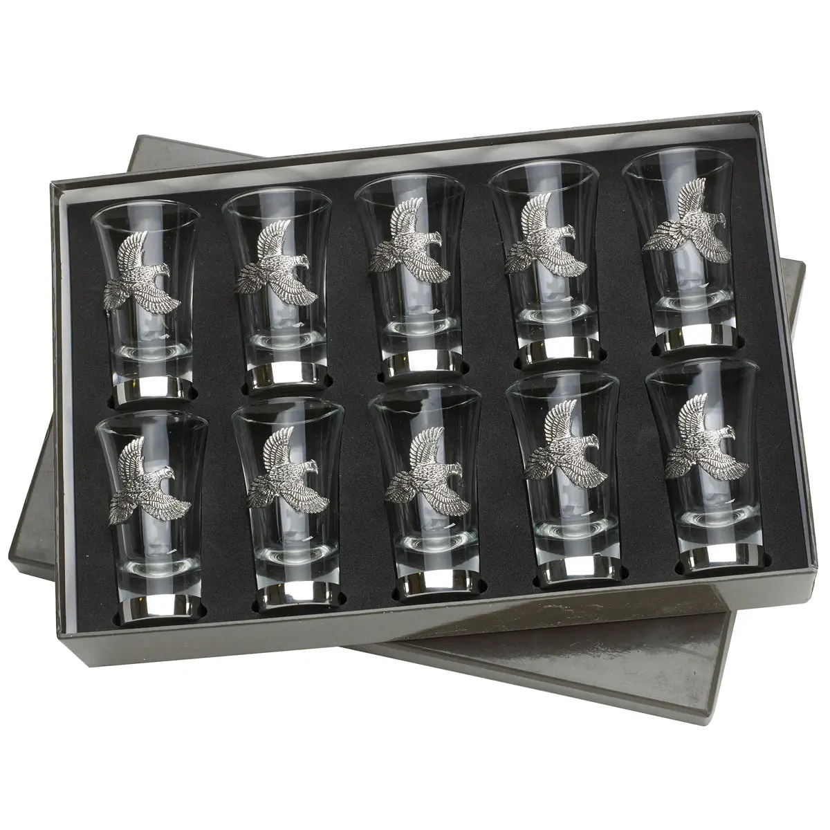 Bisley Position Finder Numbered Pheasant Shot Glass Set 1