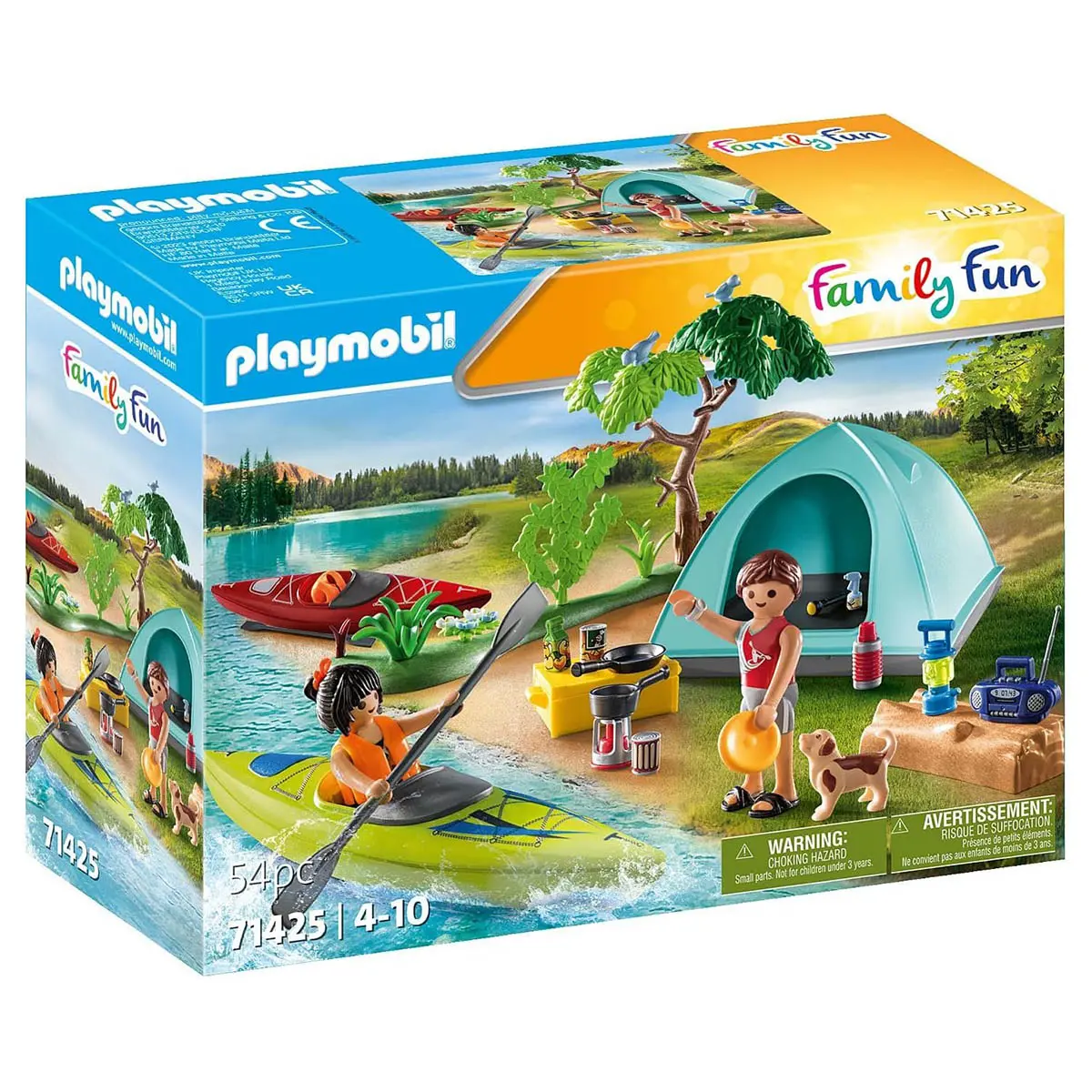 Playmobil Family Fun: Campsite With Campfire Playset 1