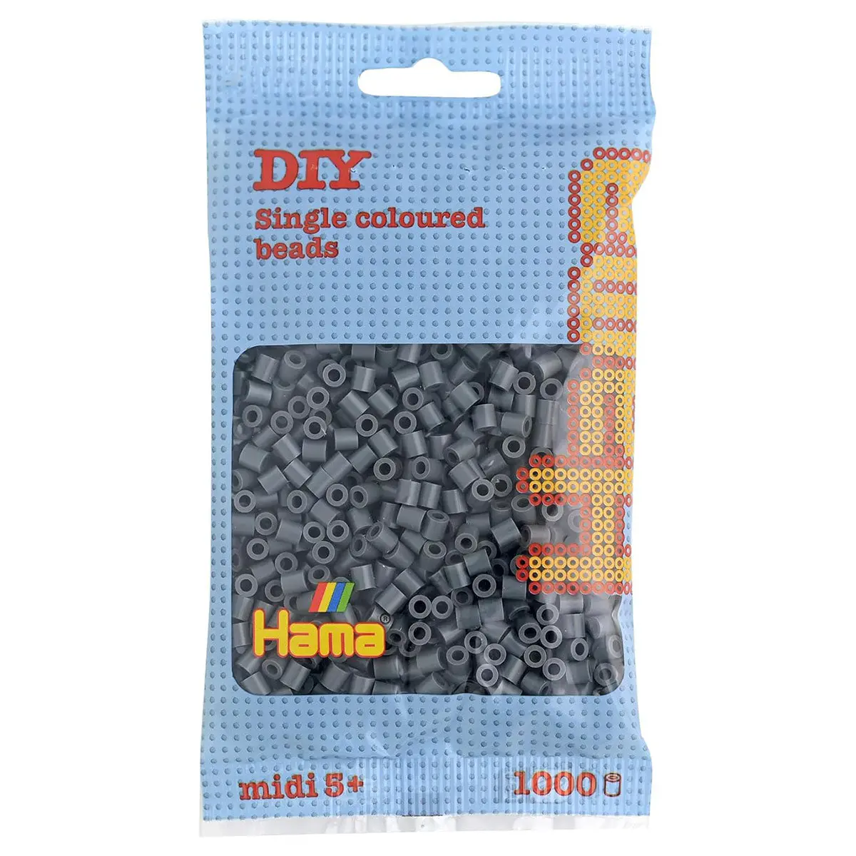 Hama Midi 1000 Dark Grey Beads 1