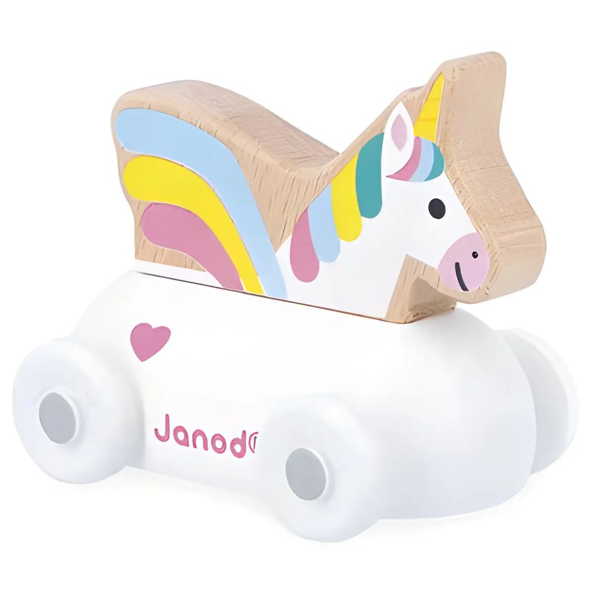 Janod Cross Roads Enchanted Kingdom Wooden Unicorn Carriage 1