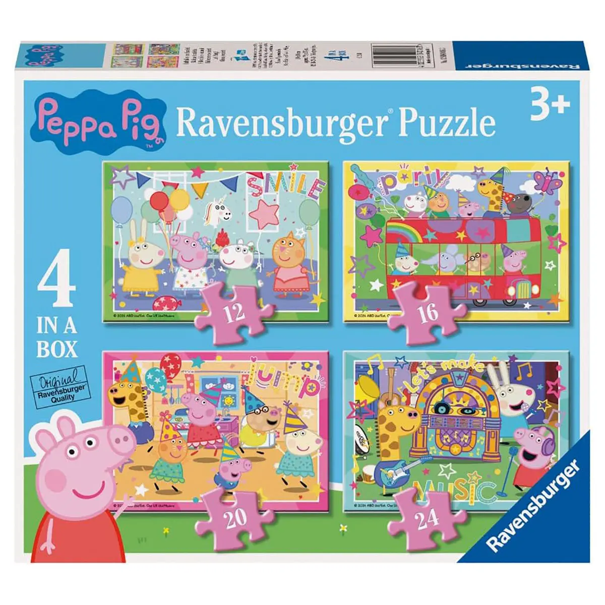 Ravensburger Peppa Pig Let's Party 4 In A Box Jigsaw Puzzles 1