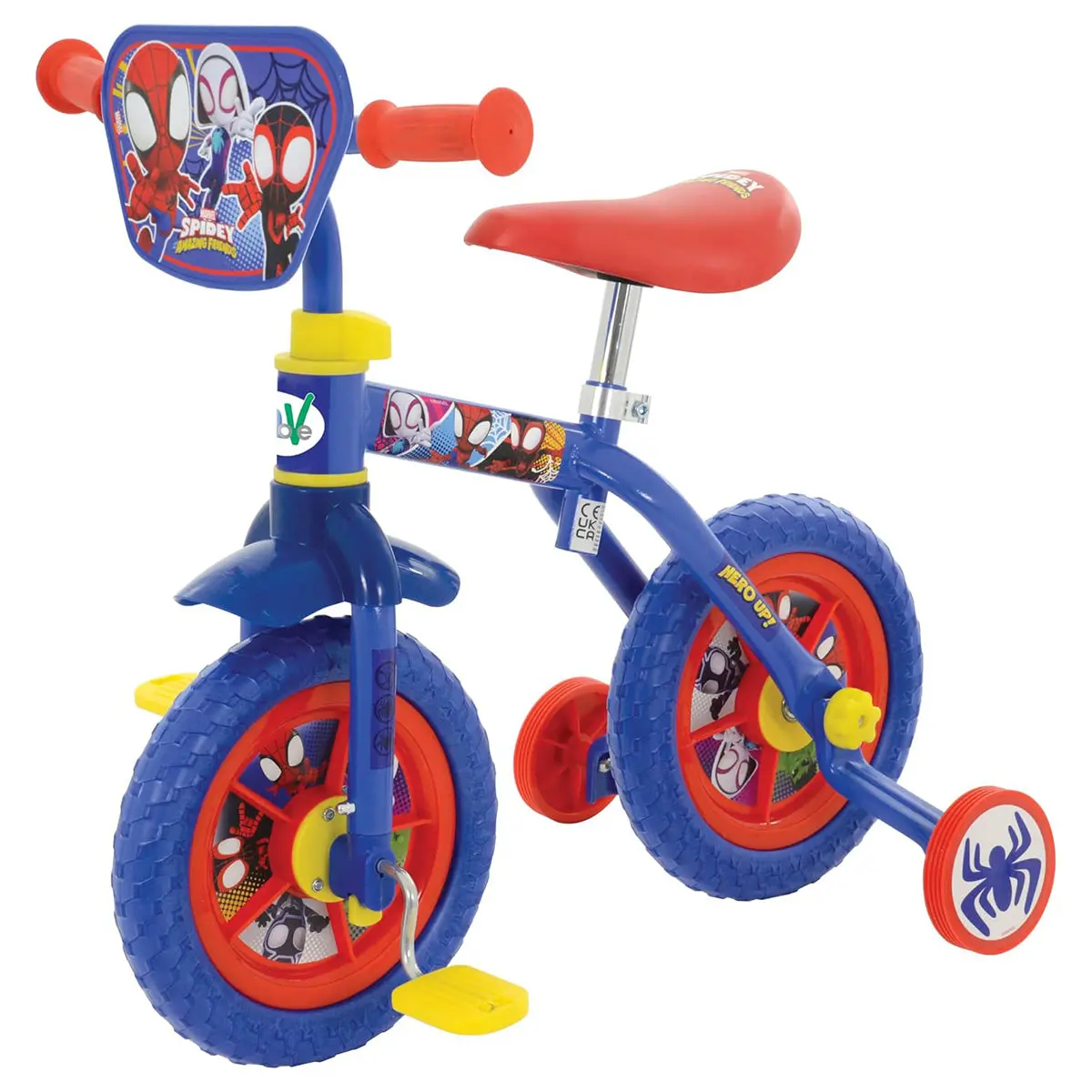 Marvel Spidey & His Amazing Friends 2-In-1 10" Training Bike 1