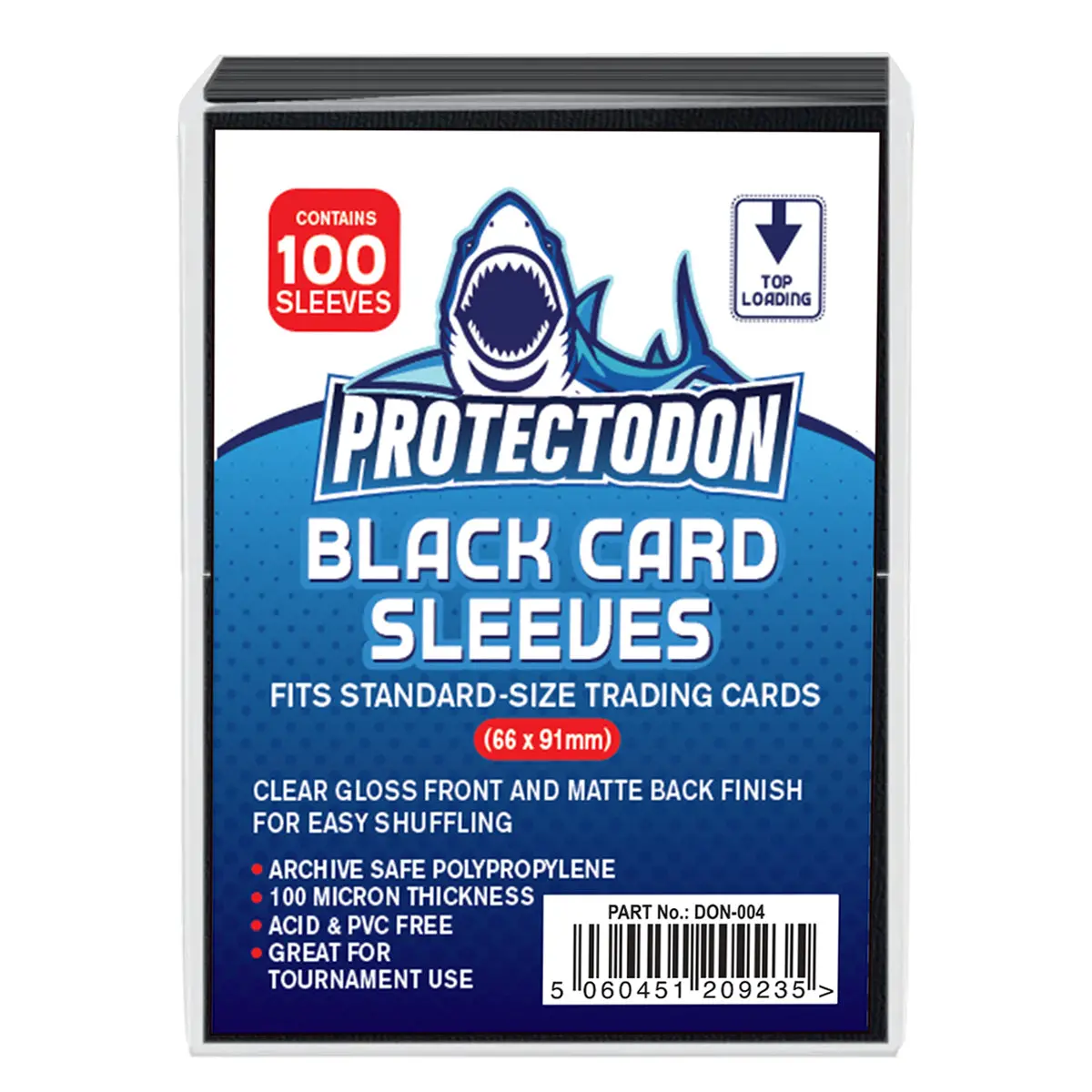 Black Trading Card Sleeves Protectodon (100 Pack) 1