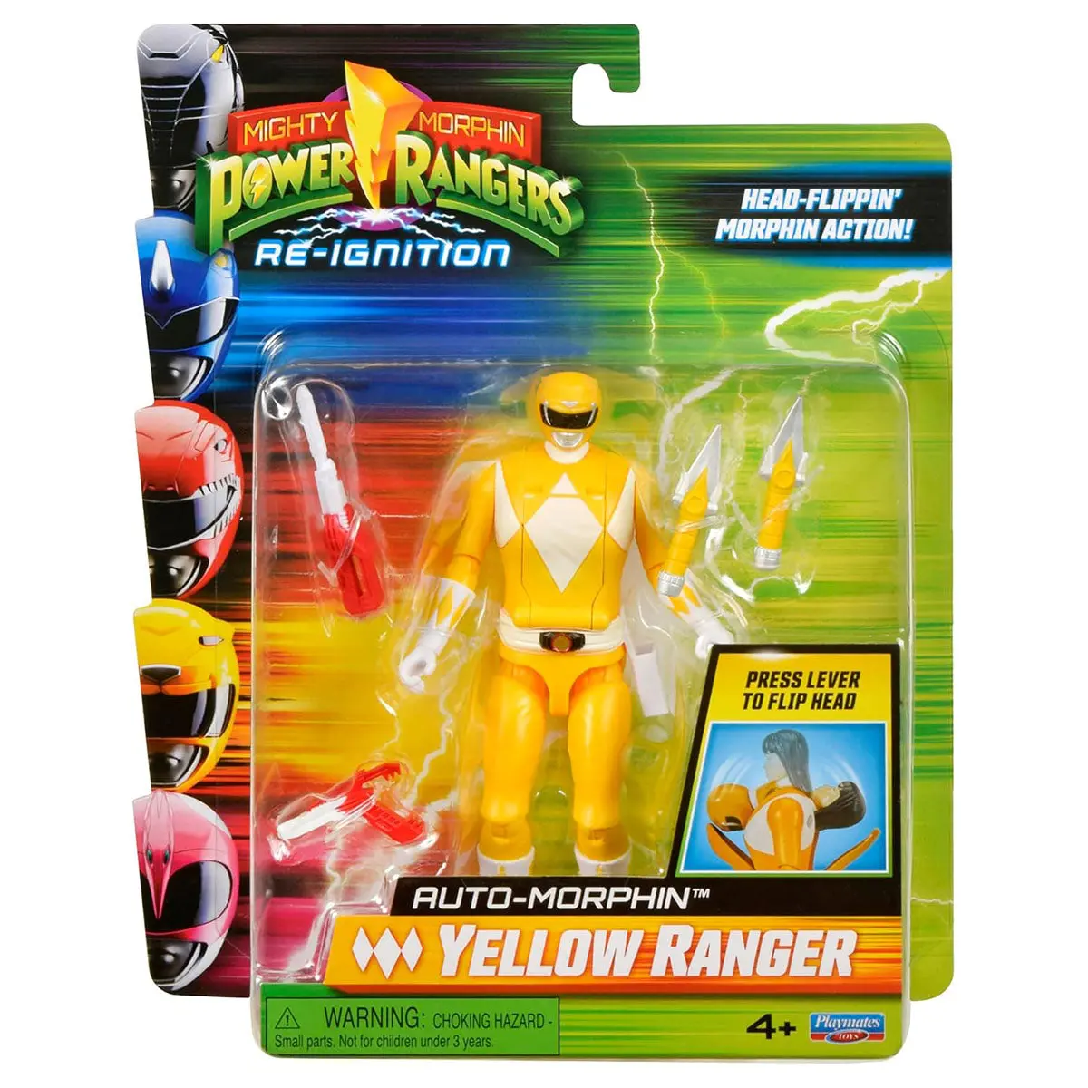 Mighty Morphin Power Rangers Re-Ignition: Auto Morphin Yellow Ranger Figure 1