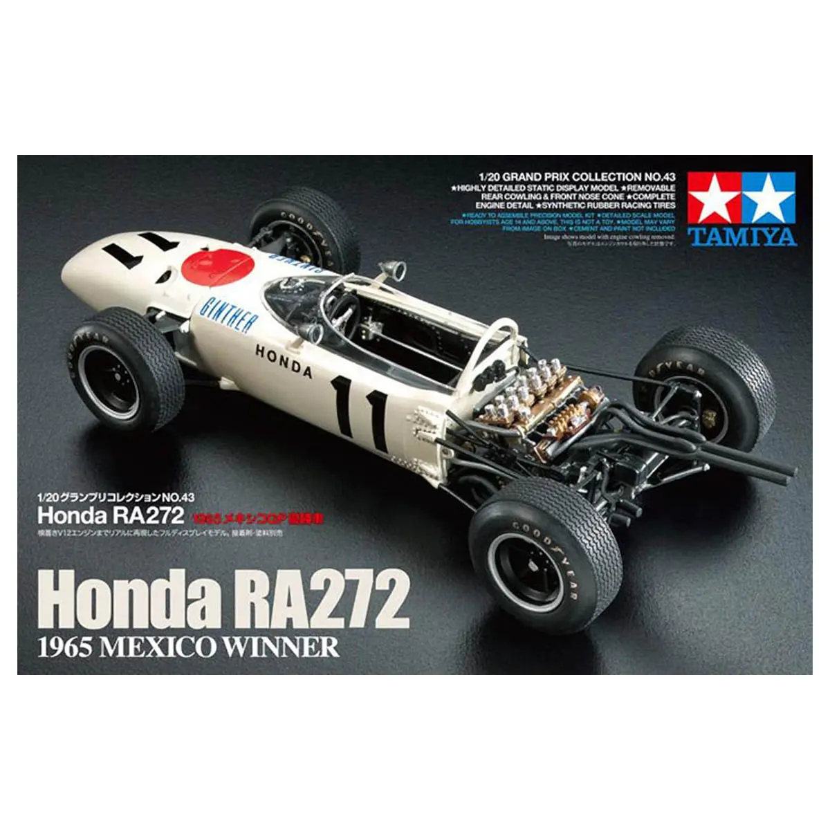Tamiya Honda F1 Ra272 1965 Mexico Winner Grand Prix Collection No. 43 Model 1