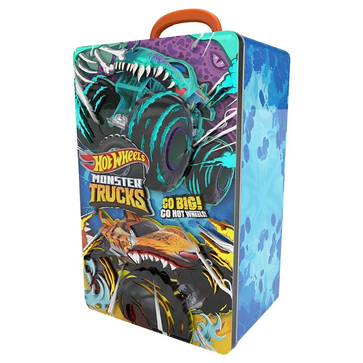 Hot Wheels Monster Trucks Metal Case For Storage And Organisation 1