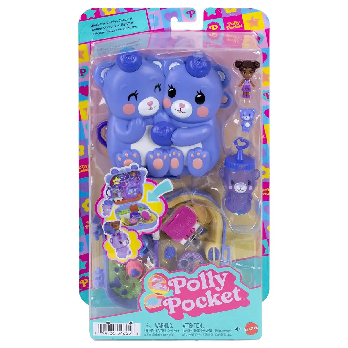 Polly Pocket Blueberry Besties Compact Playset 1