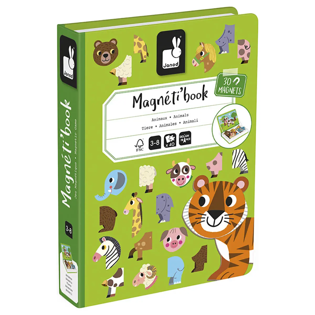 Janod Animals Magnéti'book 1